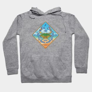 Cape Cod National Seashore, MA, with Blue Crab on Beach Hoodie